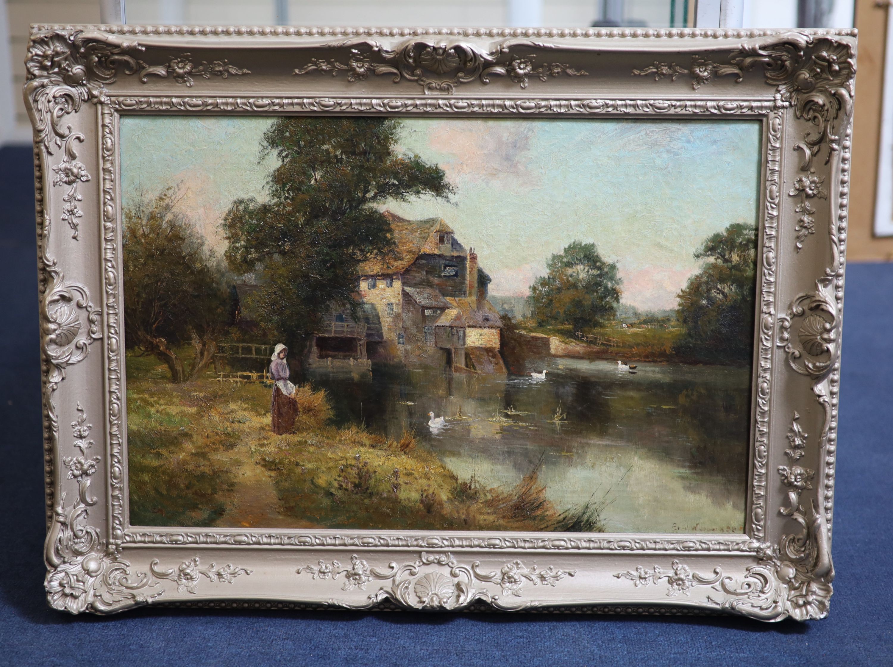 Ernest Charles Walbourn (1872-1927), The Old Mill, Oil on canvas, 40 x 60cm.